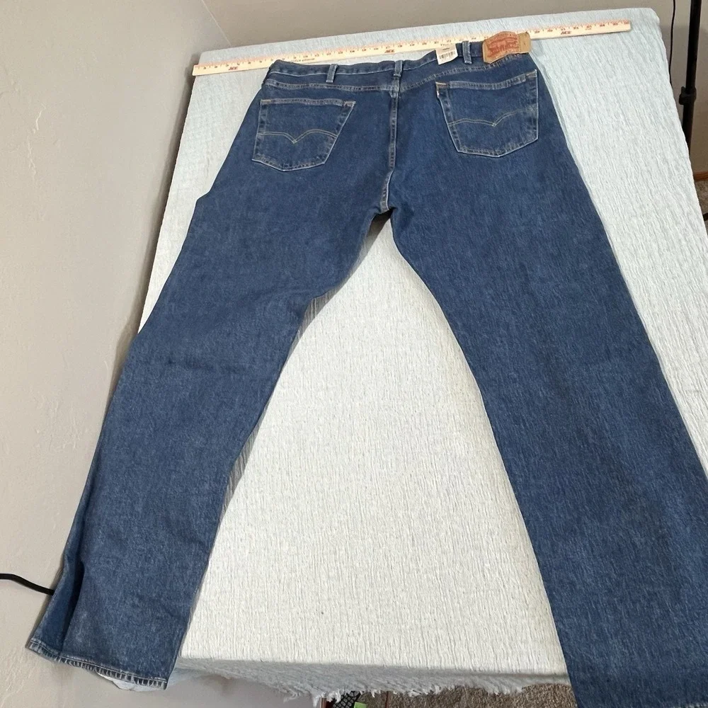 NWT MEN'S LEVI JEANS‎ 501 Original Straight Button Fly Stretch 44X34